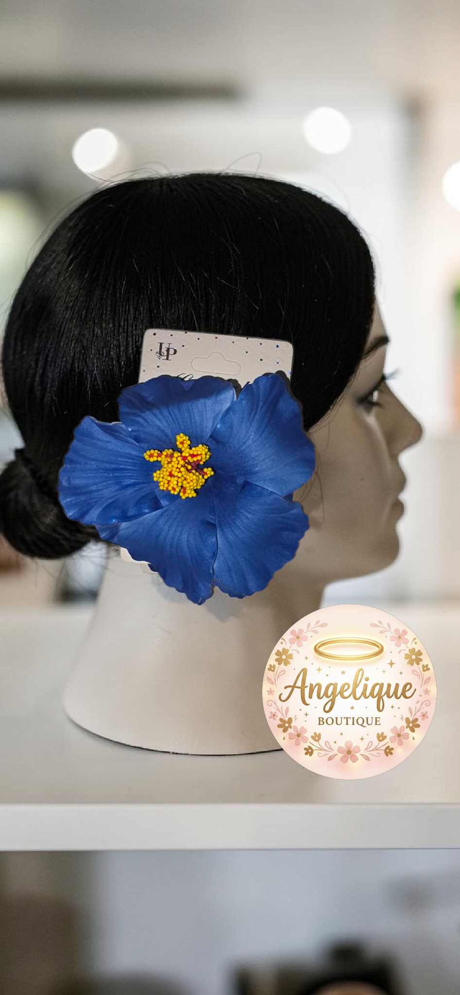 Lazo Floral de Hibiscus para el Cabello