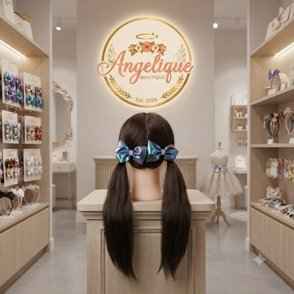 Metallic Holographic Hair Bows