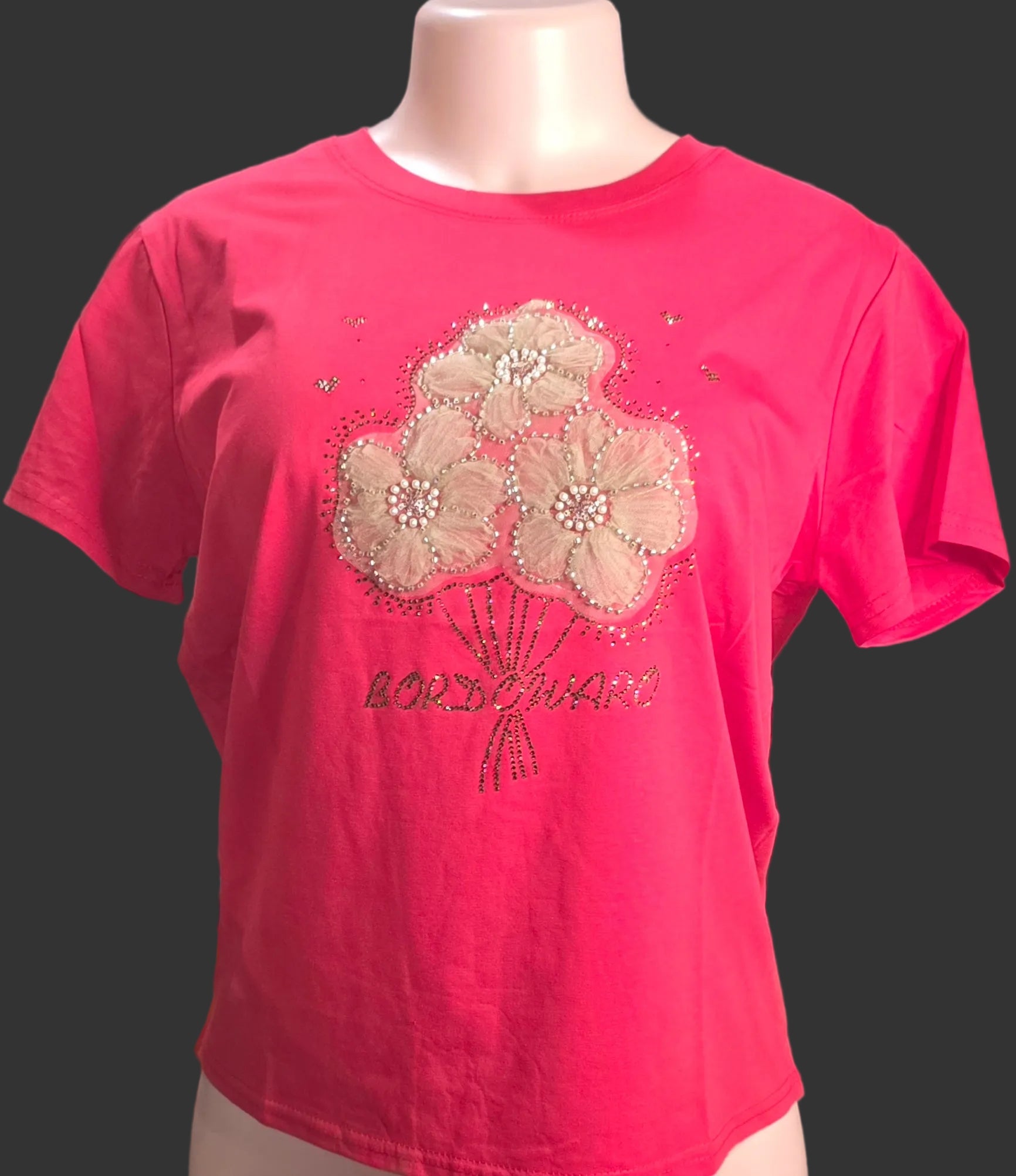 Women's Floral Knit Blouse | Cotton Blend
