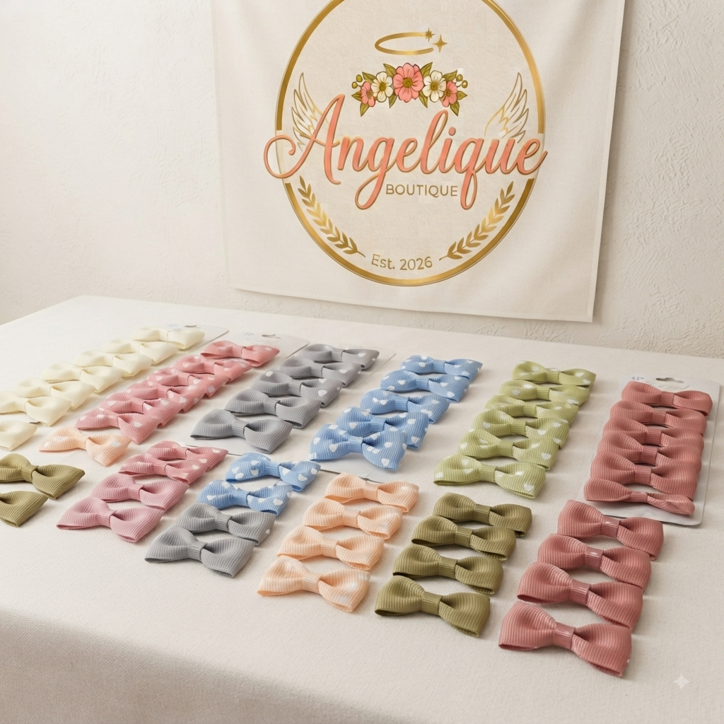 Hair Bow Set of 10 – Assorted Styles & Colors Pack