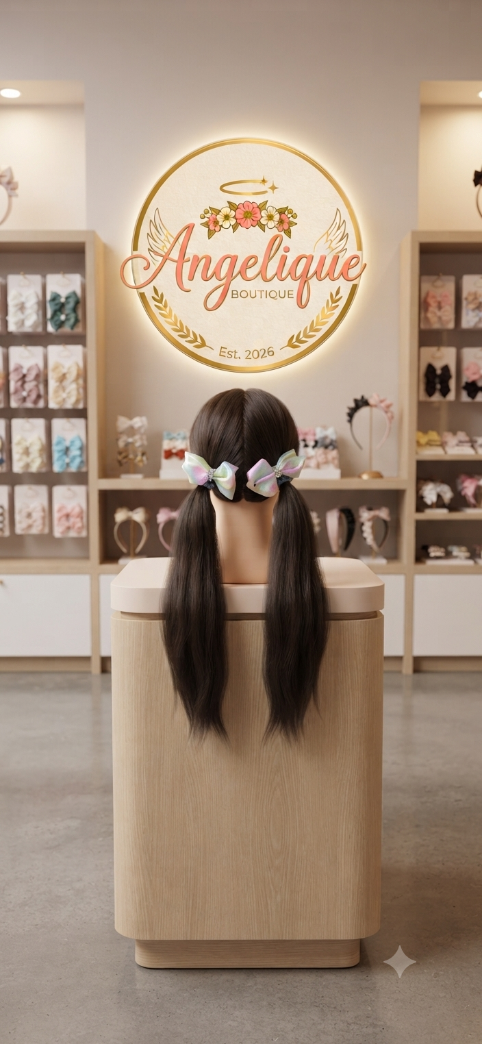 Metallic Holographic Hair Bows