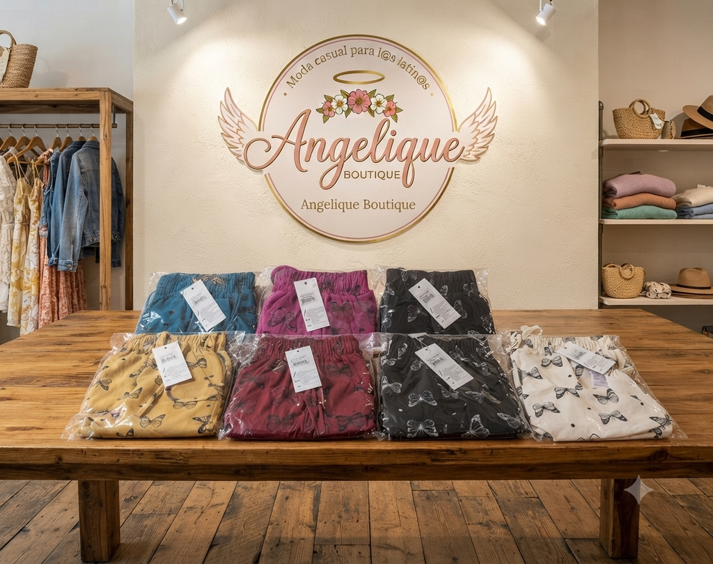 Short Estampado de Mariposas con Cintura Elástica y Cordón Pequeño-Mediano y Grande-Extragrande