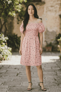 Bow Detail Dress | White, Pink, Blue & Green | Angelique Boutique