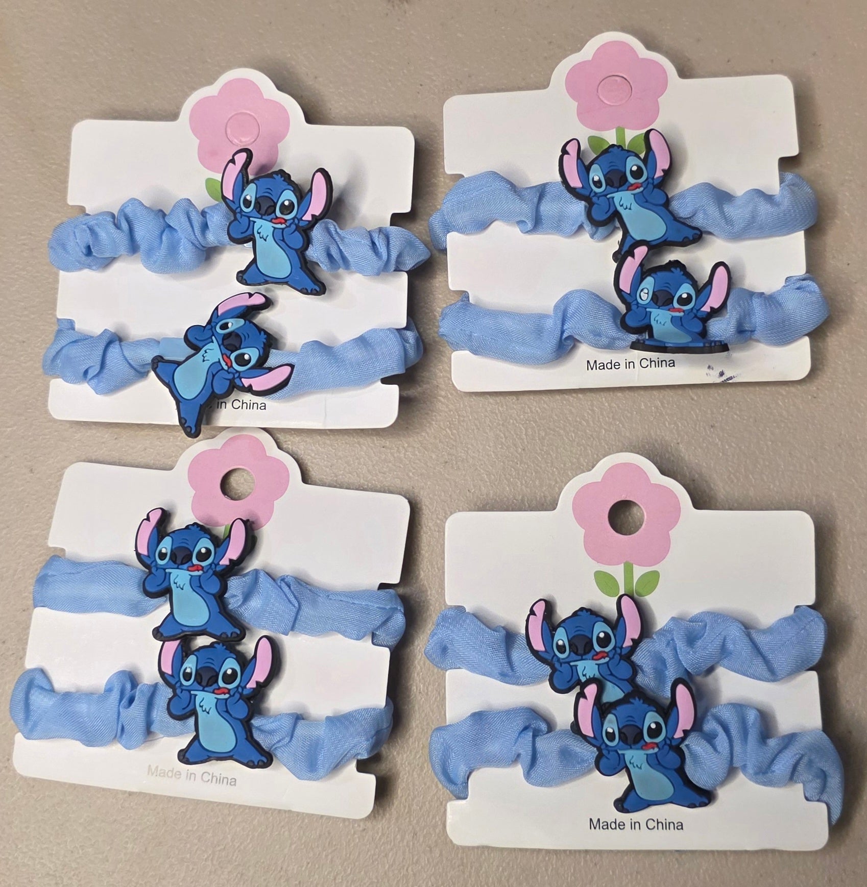 Cartoon Character Scrunchies Set of 2 – Cute Hair Ties for Girls