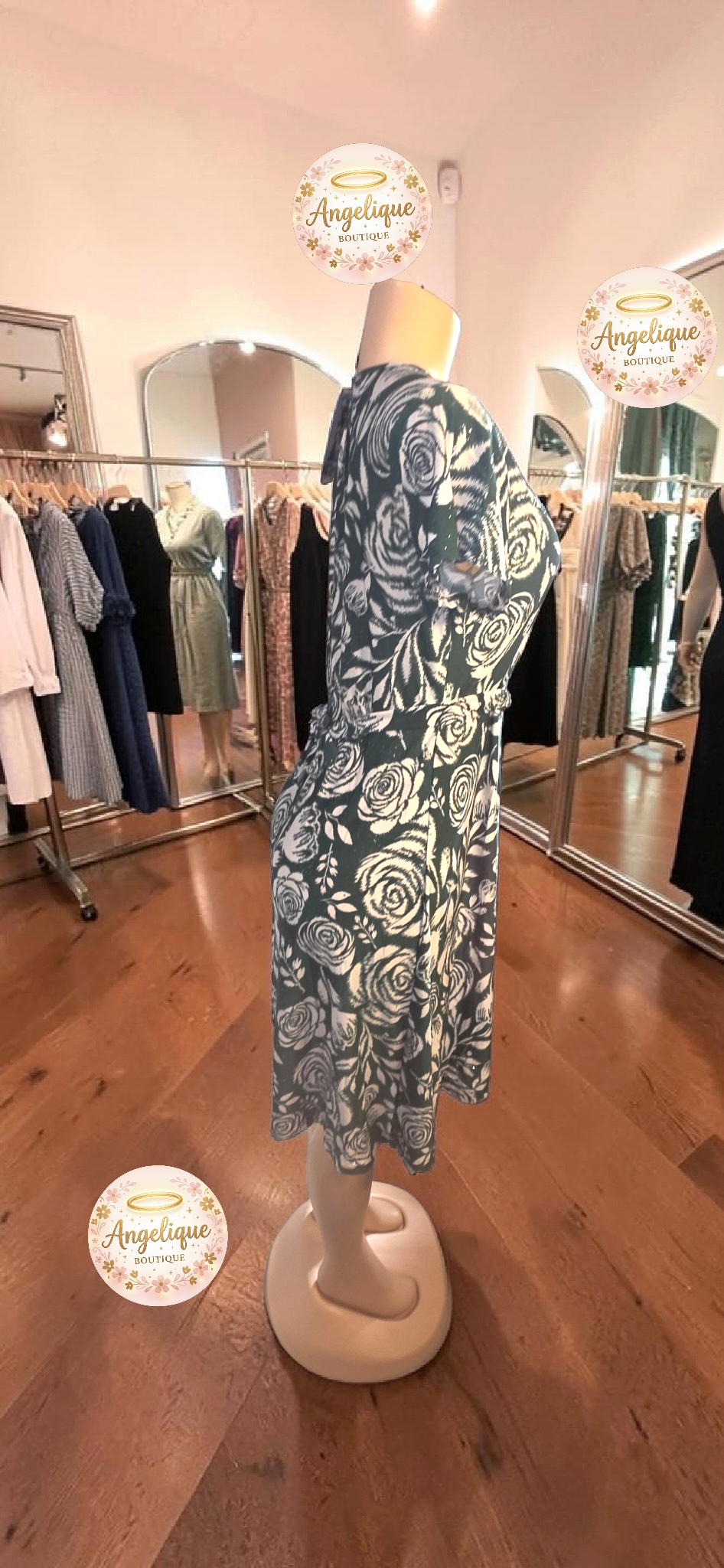 Vestido Floral Midi — Suavidad, Color y Estilo en Cada Curva