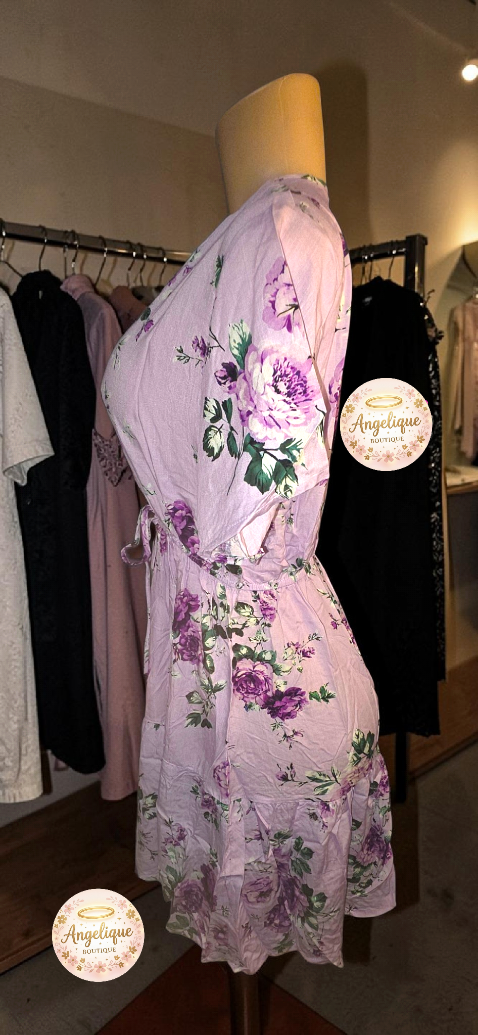 Vestido Corto Floral – 100% Algodón