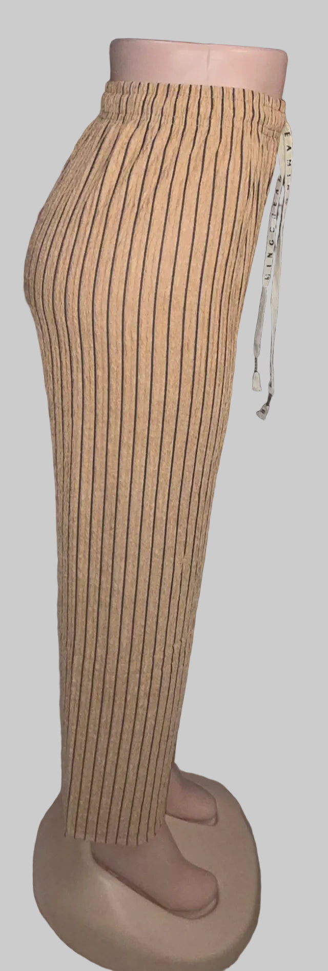 Women's Striped Palazzo Wide-Leg Pants