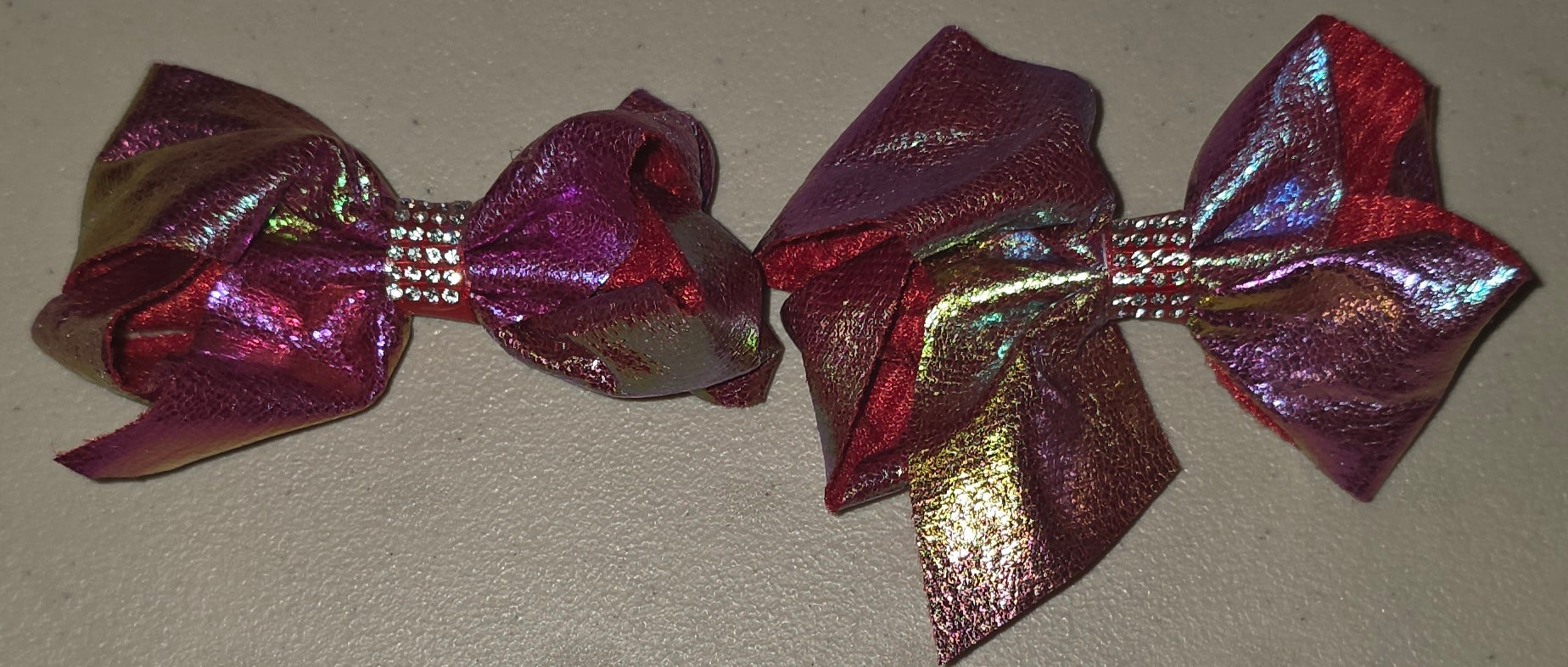 Metallic Holographic Hair Bows