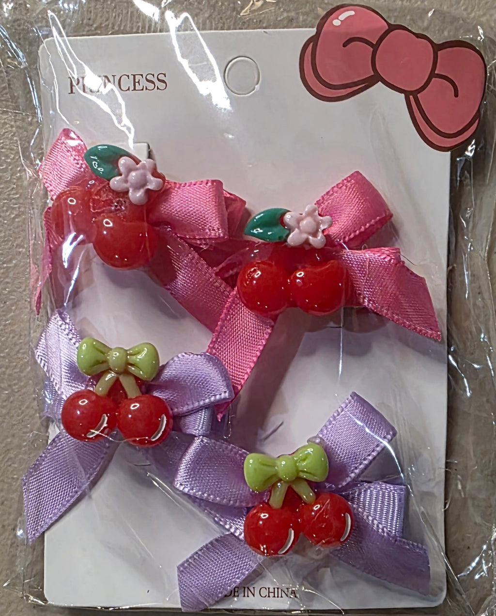 Cherry Hair Bows for Girls – Cute Bow Hair Clip