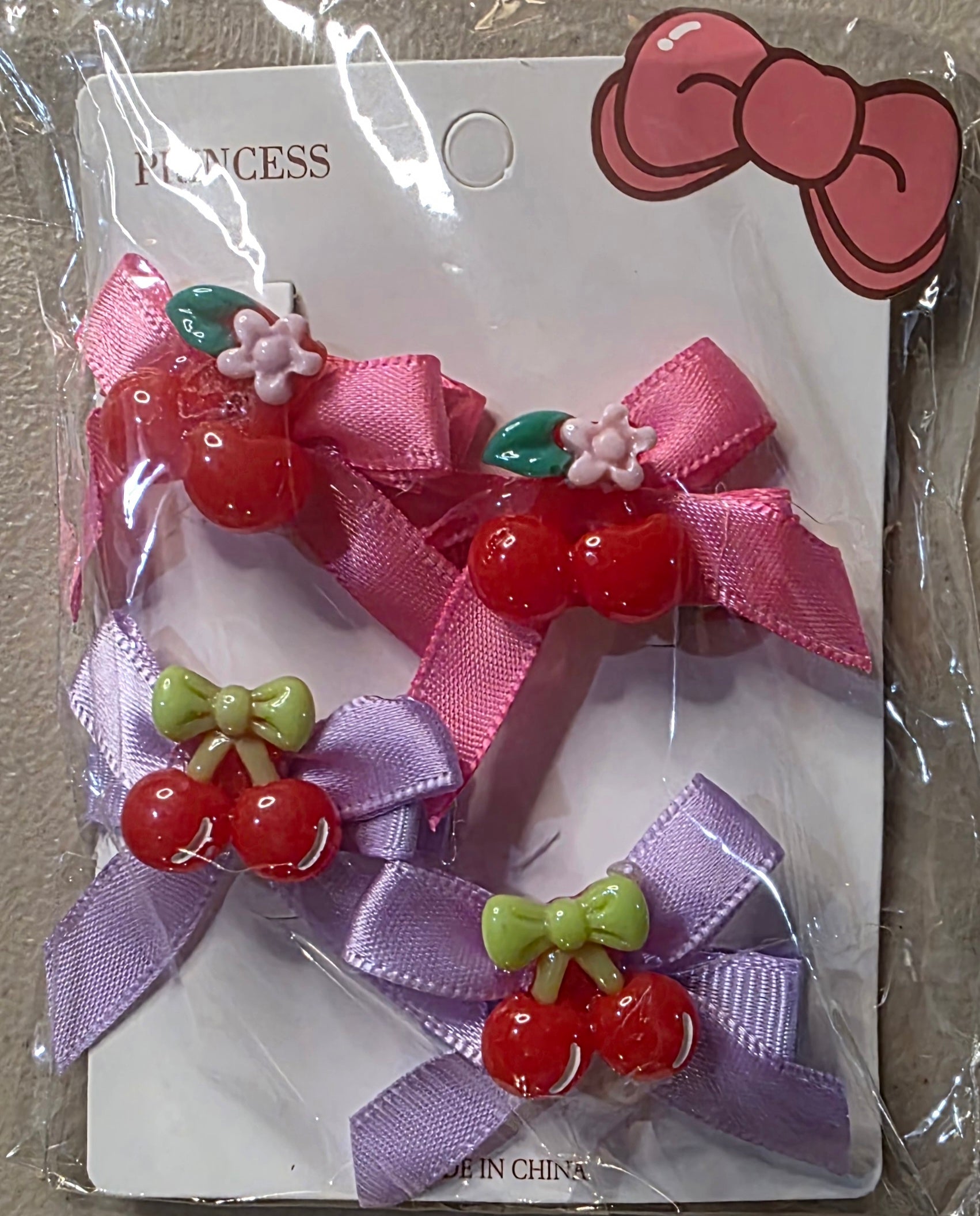 Cherry Hair Bows for Girls – Cute Bow Hair Clip