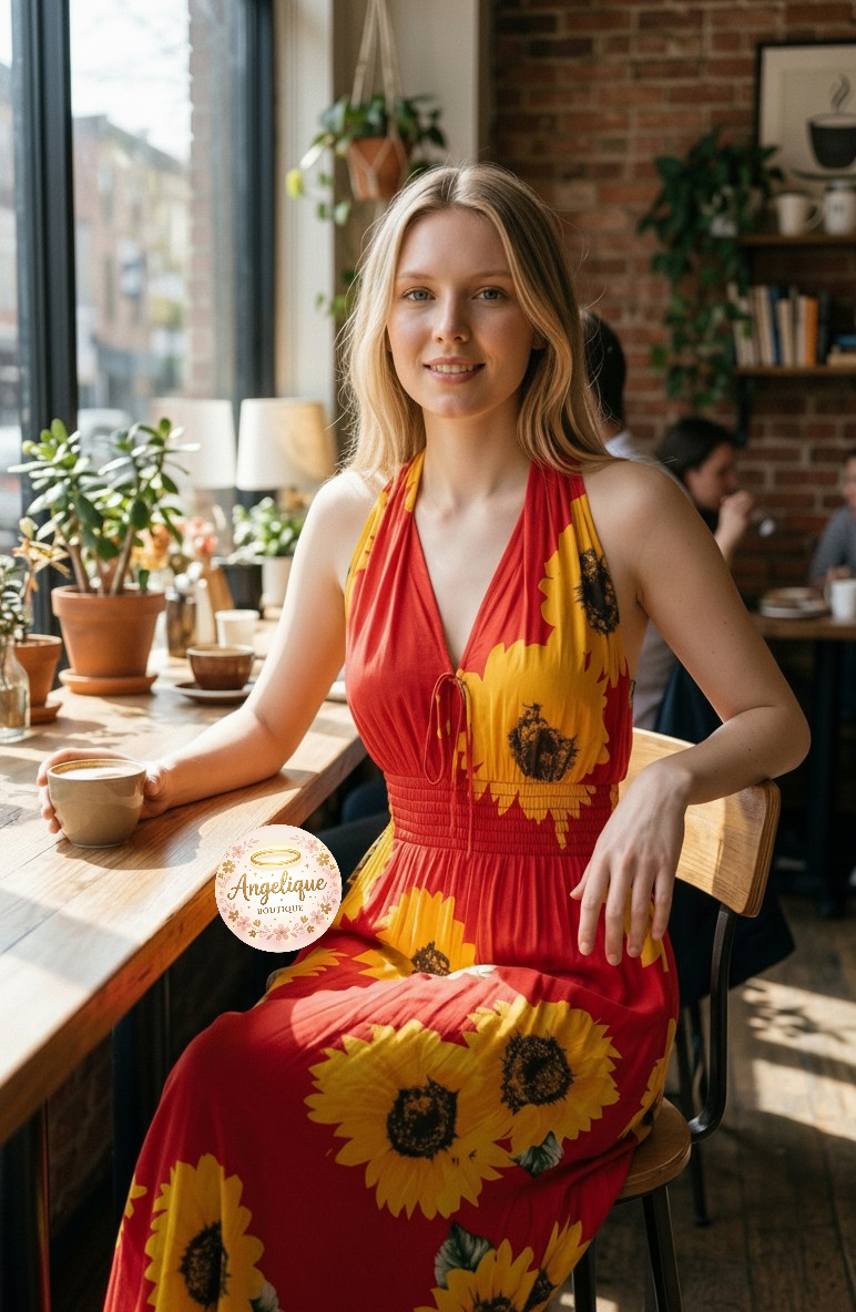 Vestido de girasoles