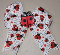 Ladybug Cheer Hair Bow Clip for Girls