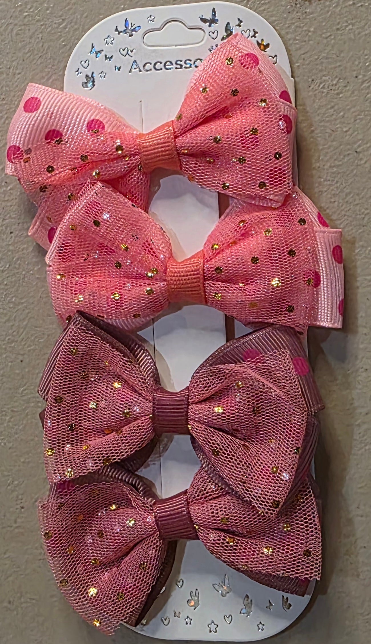 Hair Bow Set of 4 – Assorted Colors & Styles