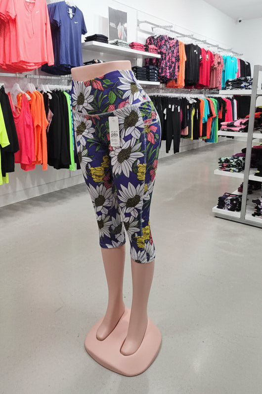 High Compression Midi Floral Leggings