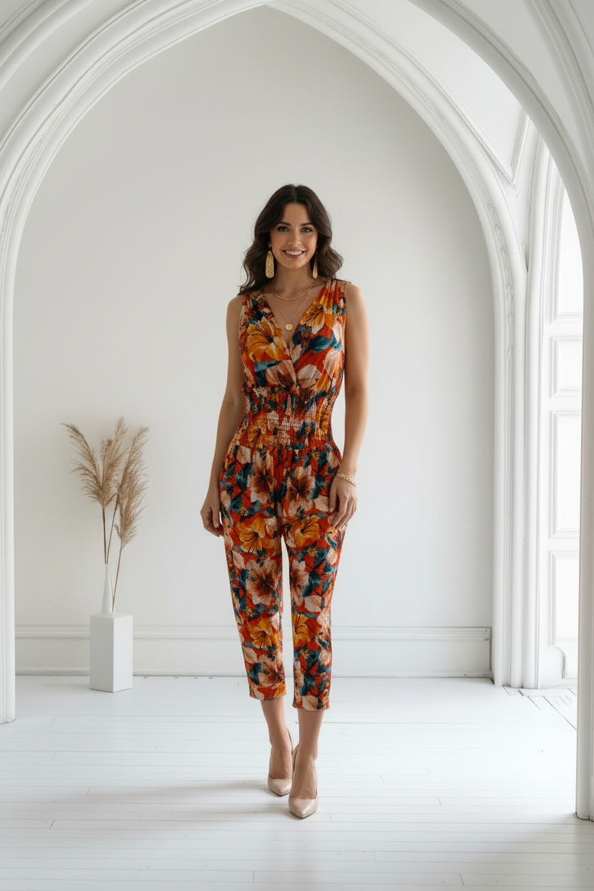 Enterizo Floral🌸💐 Largo Para Dama