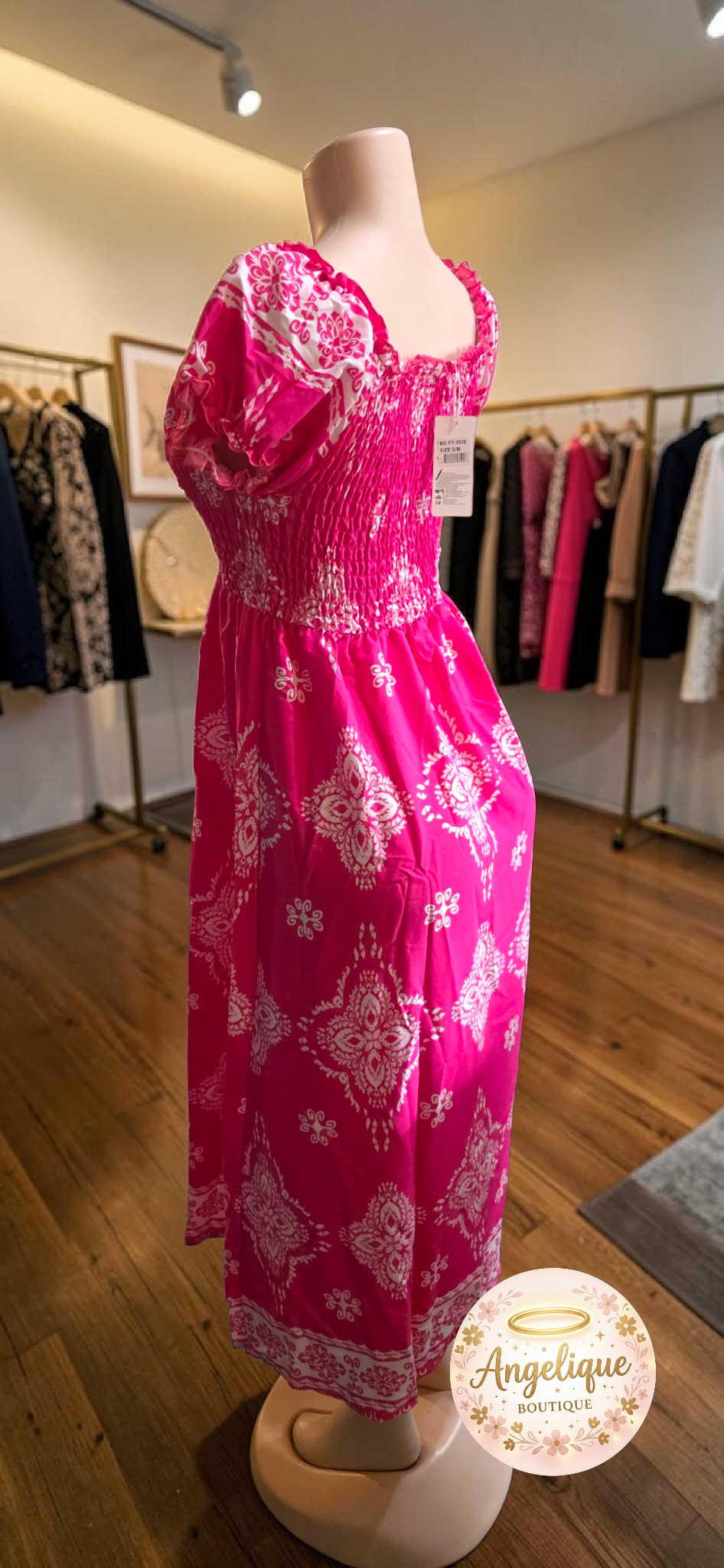 Vestido Floral con Stretch