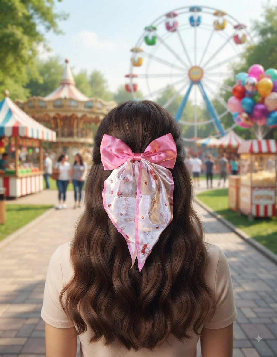 Coquette Cherry Hair Bow – Cute Bow for Girls & Women