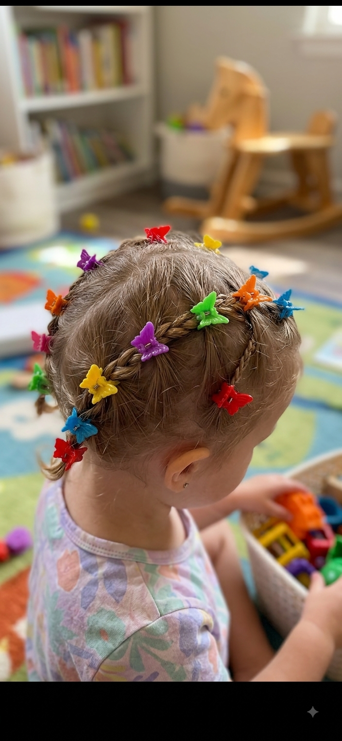 Butterfly Mini Hair Clips Set of 25 – Multicolor Pack
