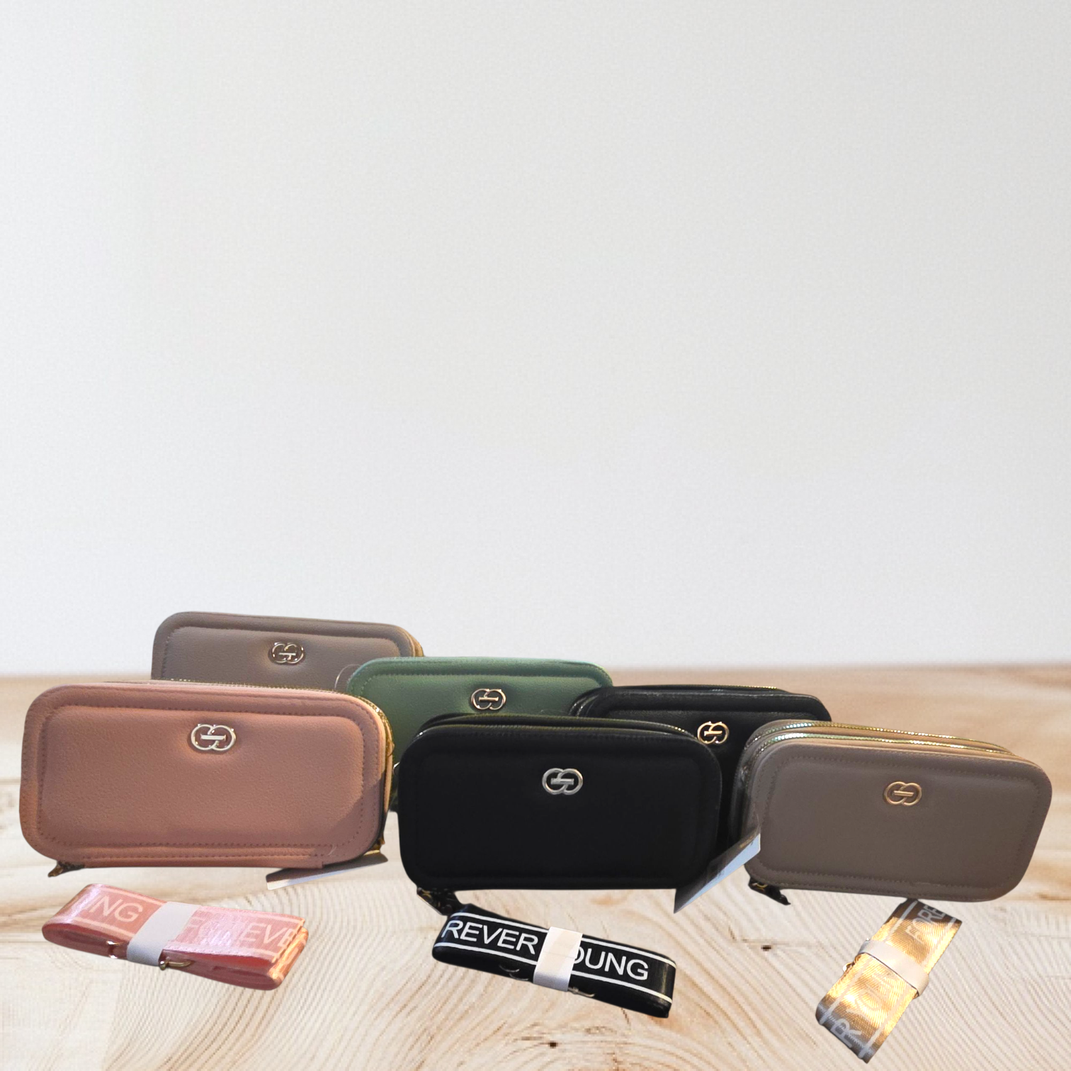 Cartera Crossbody Estilo Monograma de Lujo – Cuero Sintético con Compartimentos