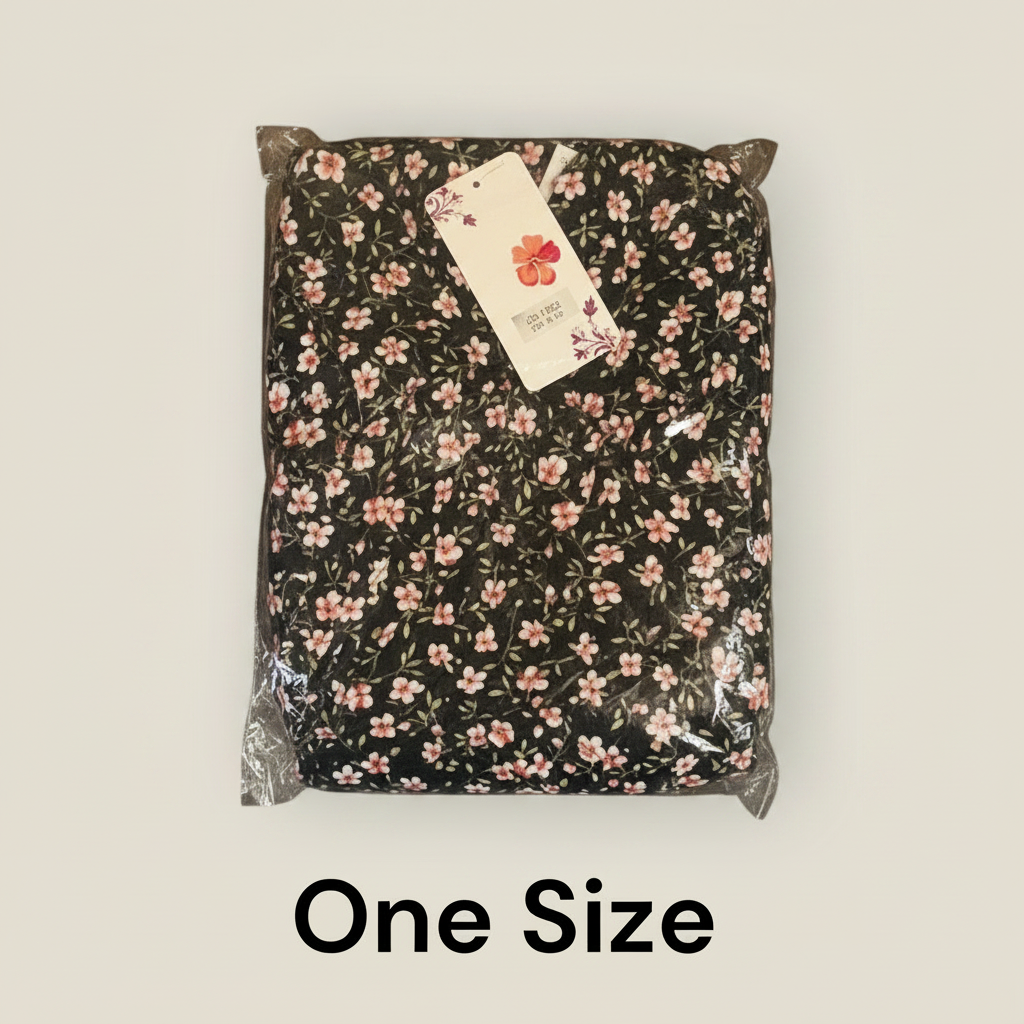 Vestido Floral One Size — Algodón Puro y Estilo Natural