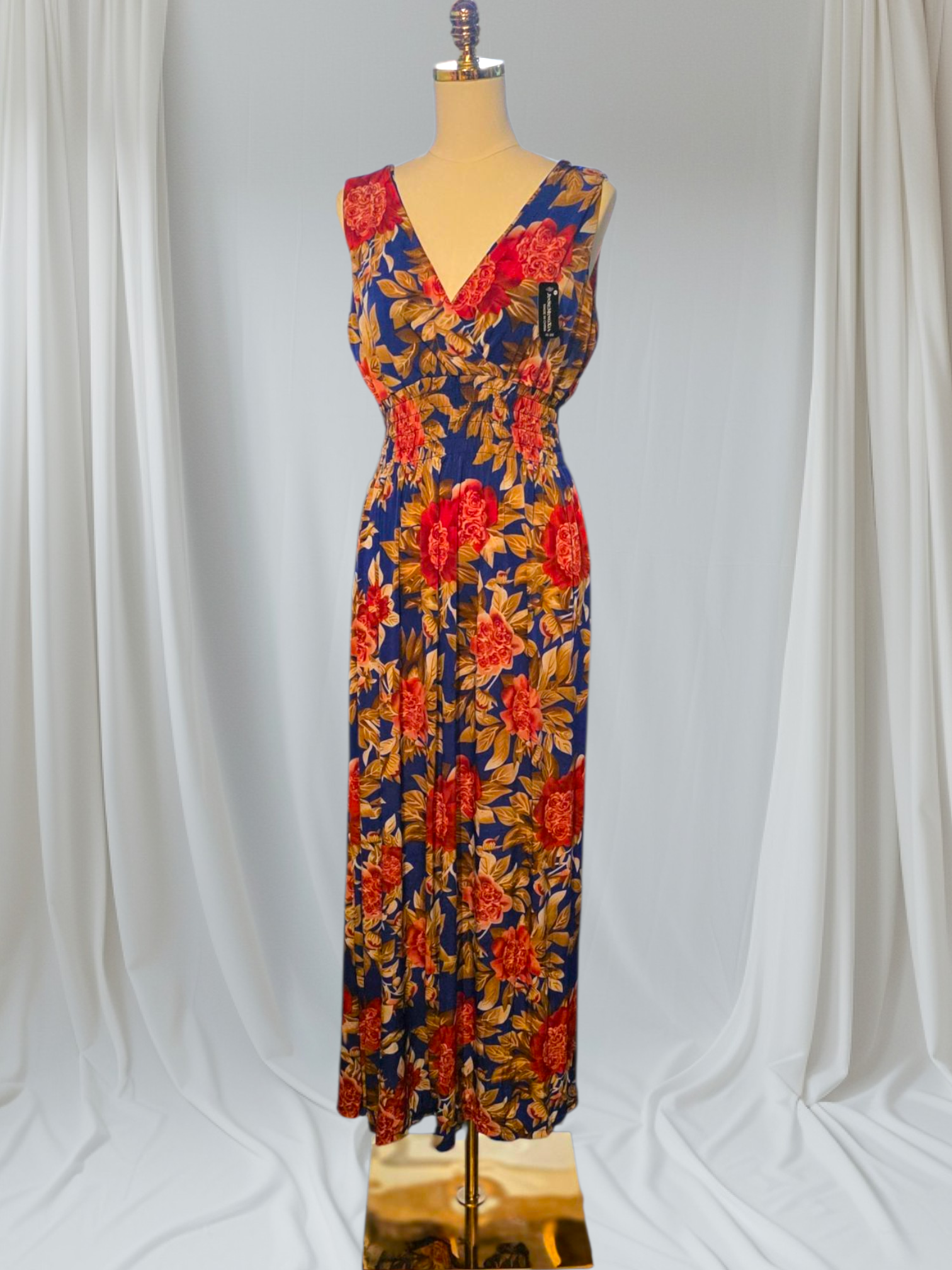 Vestido Floral Plus Size – Elegante y Cómodo | 2XL