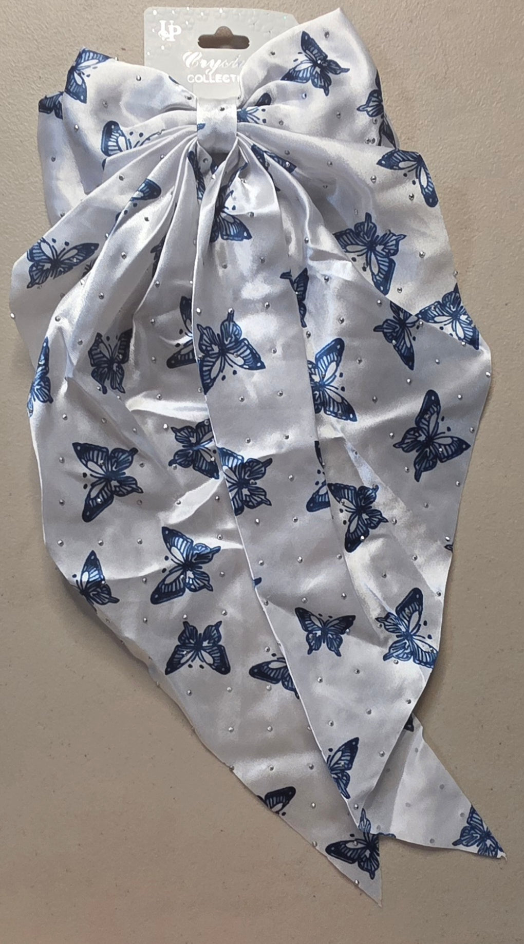 Big Coquette Hair Bow – Butterfly Print & Glitter