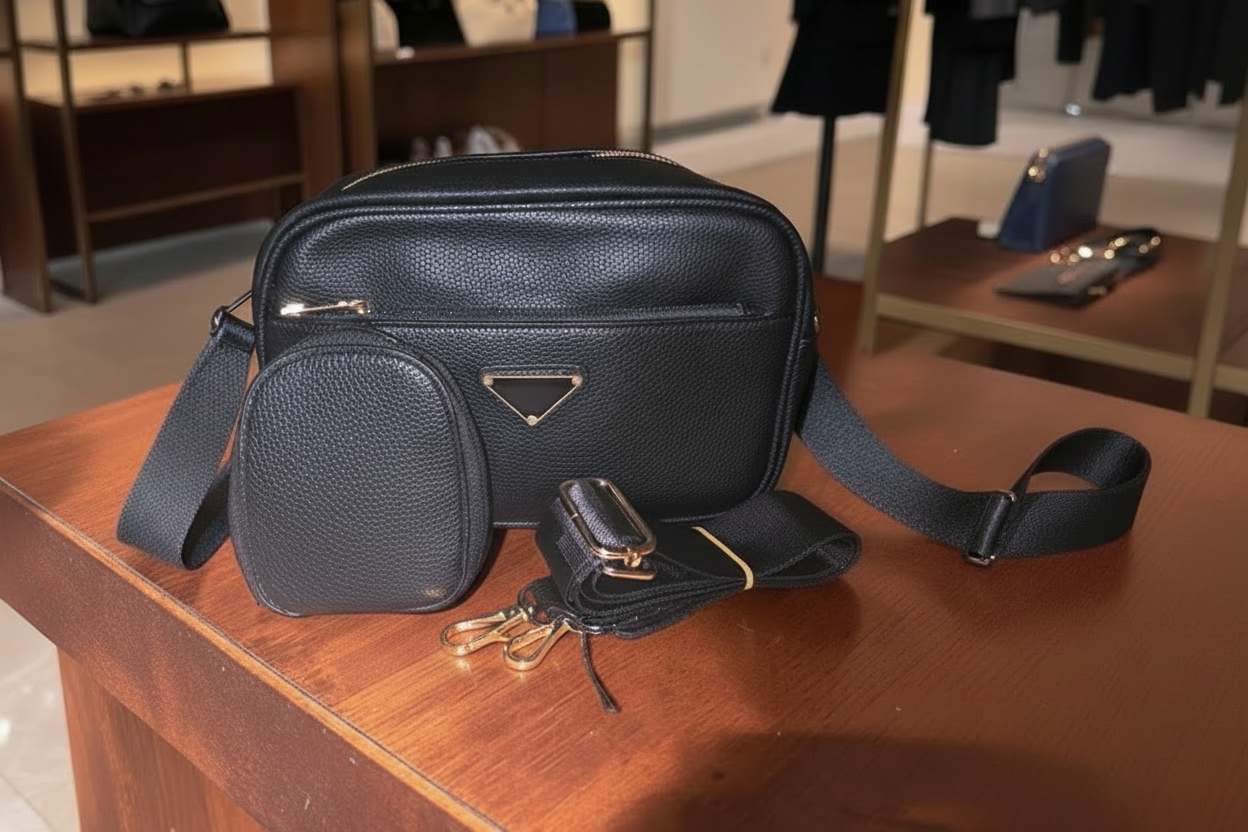 Cartera Crossbody Grande y Espaciosa 👜 | Compartimentos Incorporados | Cinta Ajustable