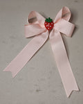 Cherry & Strawberry Tail Hair Bow Clip for Girls