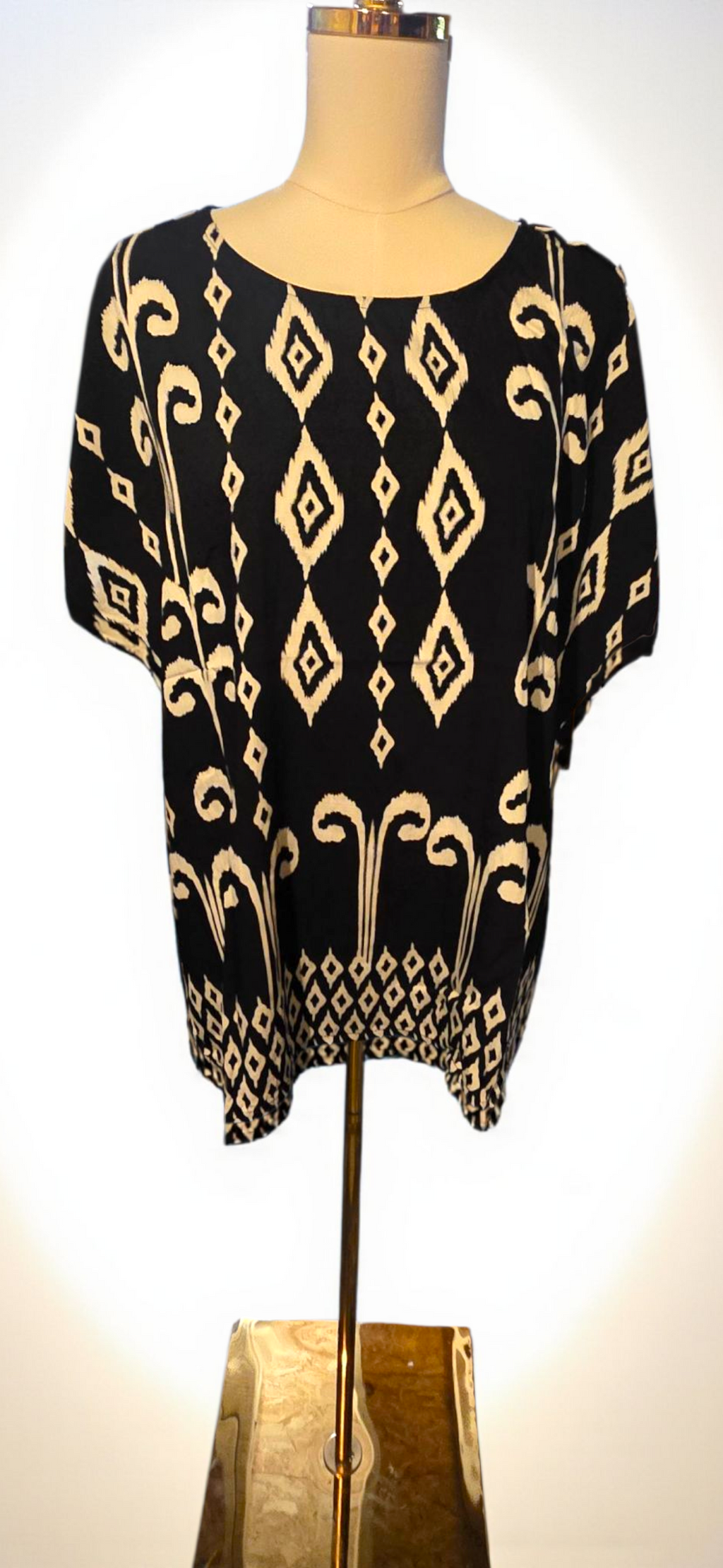 Blusa Ikat Estampada | Fluida y Artesanal
