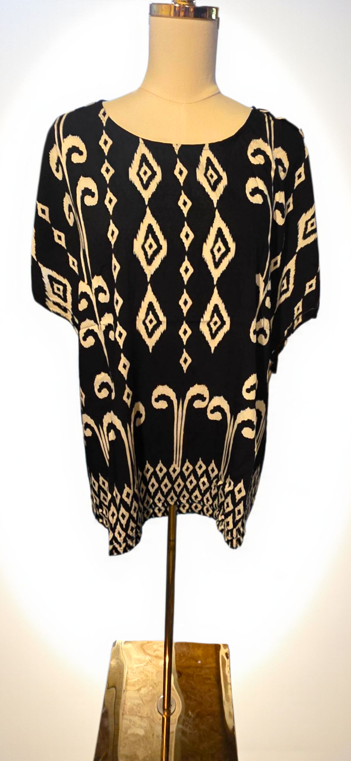 Blusa Ikat Estampada | Fluida y Artesanal