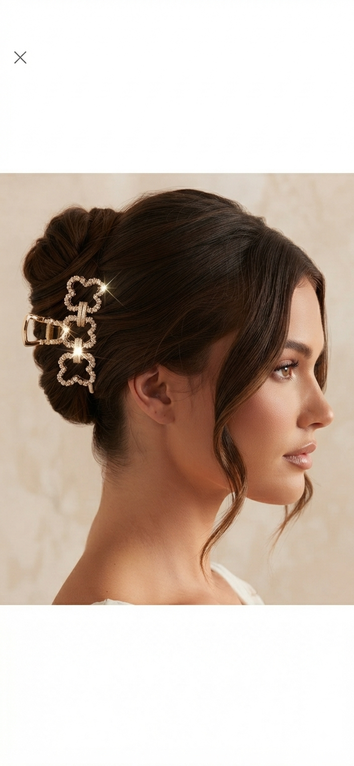Mini Flower Hair Claw Clip – Cute Floral Hair Clip