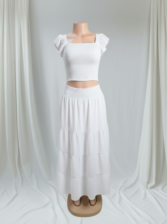 Set de Falda de Dos Piezas con Elástico Ancho en la Cintura | S/M y L/XL