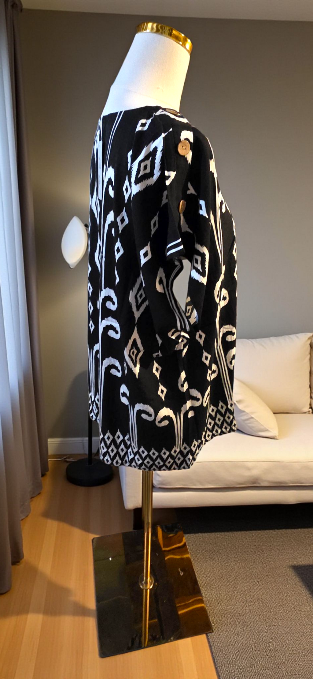 Blusa Ikat Estampada | Fluida y Artesanal
