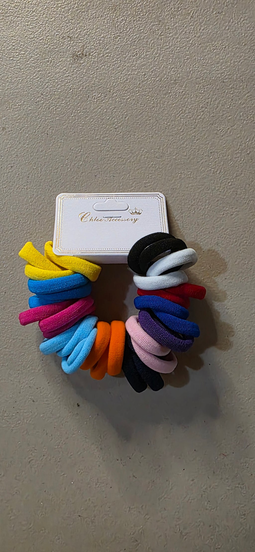 Set of 30 Hair Ties – Colorful Elastic Ponytail Bands