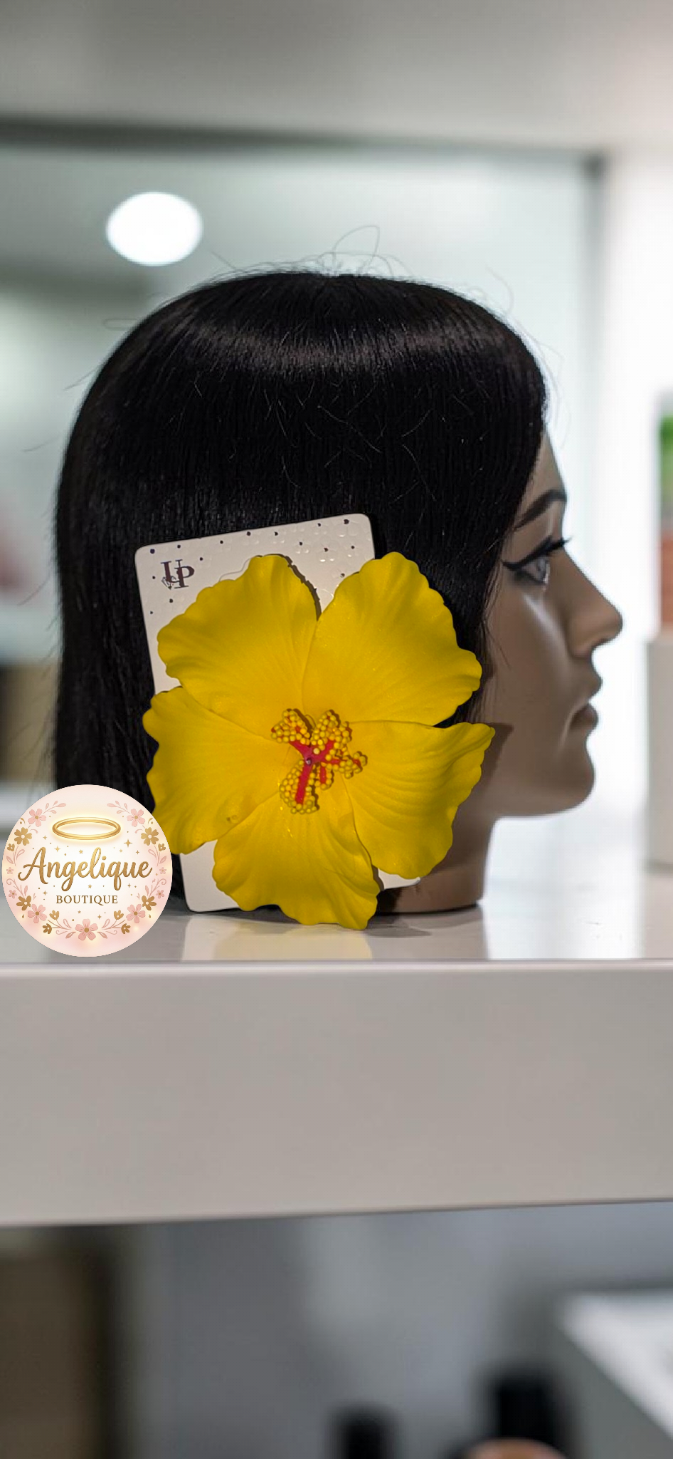 Lazo Floral de Hibiscus para el Cabello