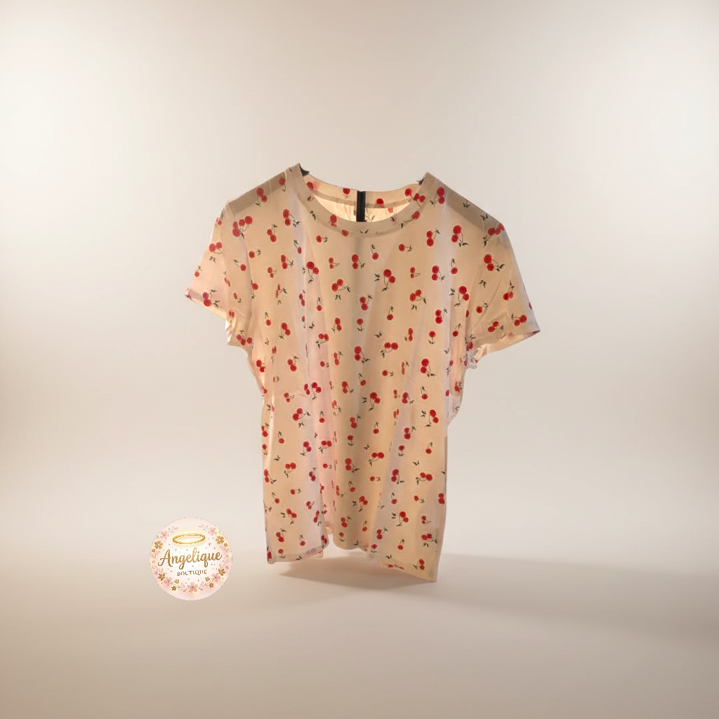 Blusa de Cherry 🍒 Manga Corta