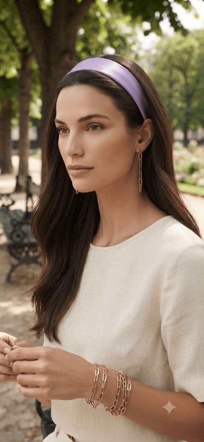 Satin Hair Headband for Women – Elegant & Chic - Angelique Boutique