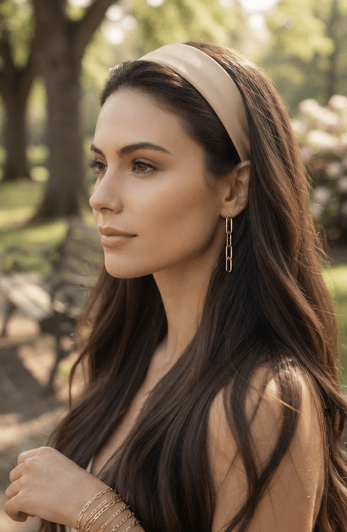 Satin Hair Headband for Women – Elegant & Chic - Angelique Boutique