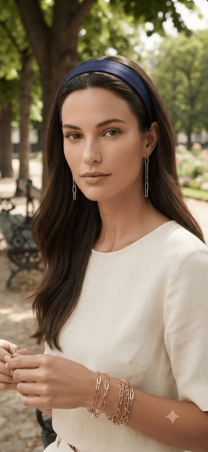Satin Hair Headband for Women – Elegant & Chic - Angelique Boutique