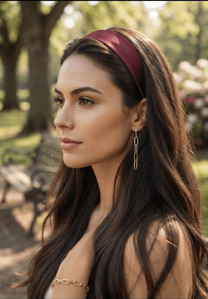 Satin Hair Headband for Women – Elegant & Chic - Angelique Boutique