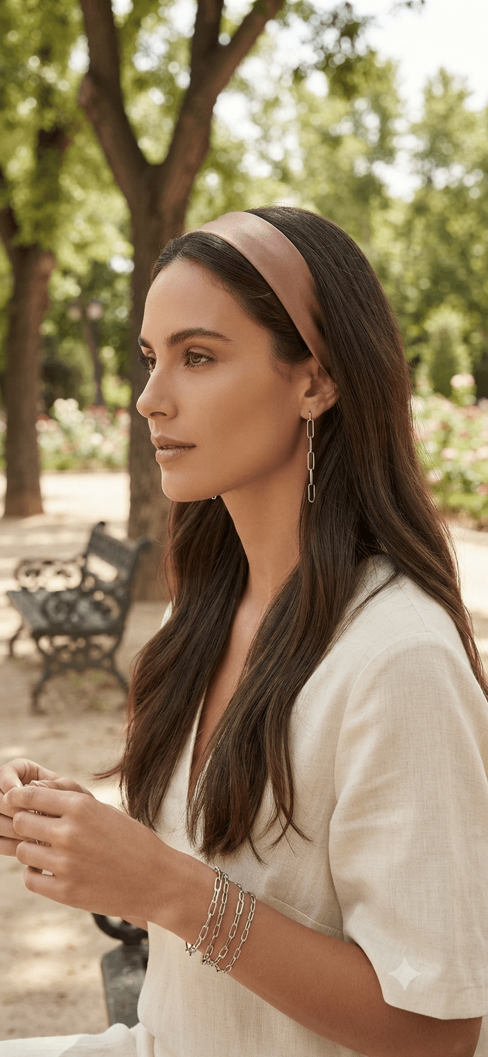 Satin Hair Headband for Women – Elegant & Chic - Angelique Boutique