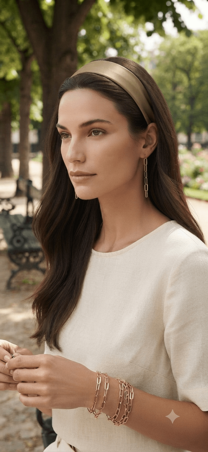 Satin Hair Headband for Women – Elegant & Chic - Angelique Boutique