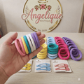 Set of 10 Hair Ties & 2 Pins – Multicolor Pack for Women - Angelique Boutique