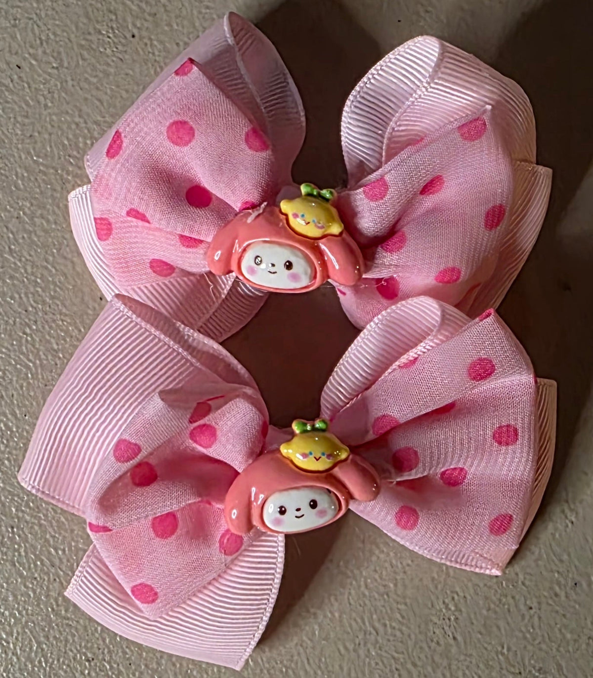 Set of 2 Hello Kitty & Friends Polka Dot Hair Bows - Angelique Boutique