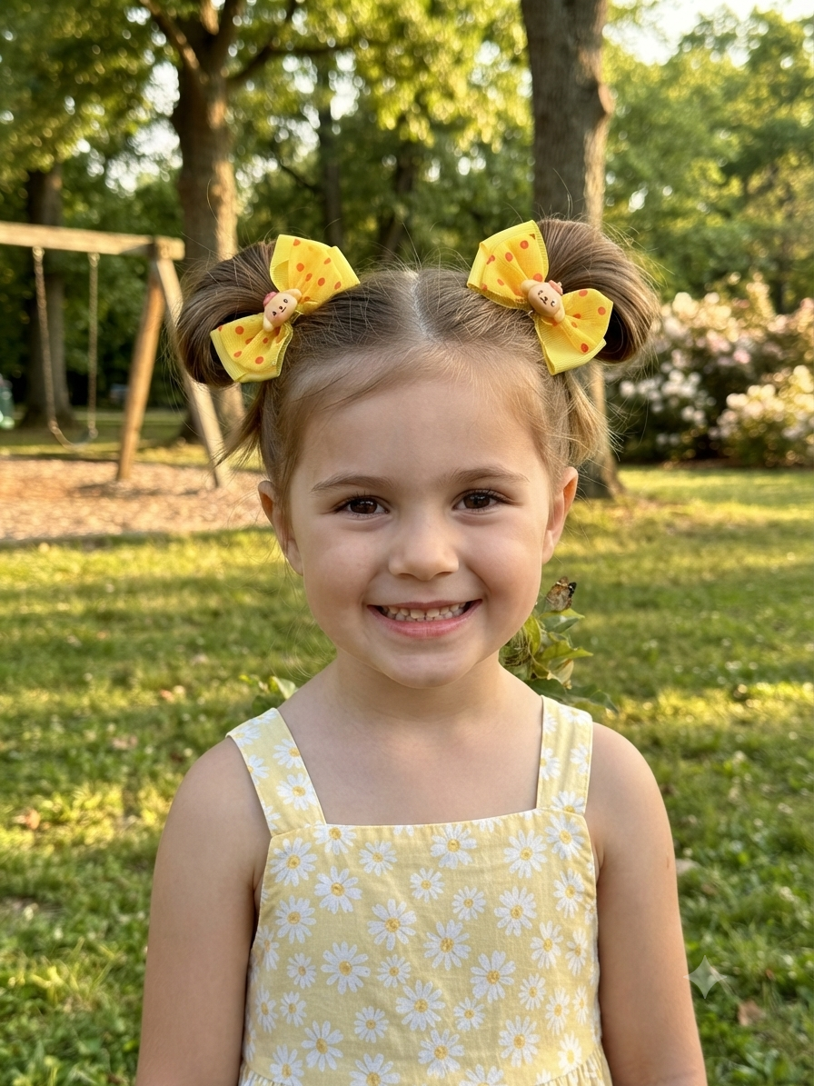 Set of 2 Hello Kitty & Friends Polka Dot Hair Bows - Angelique Boutique