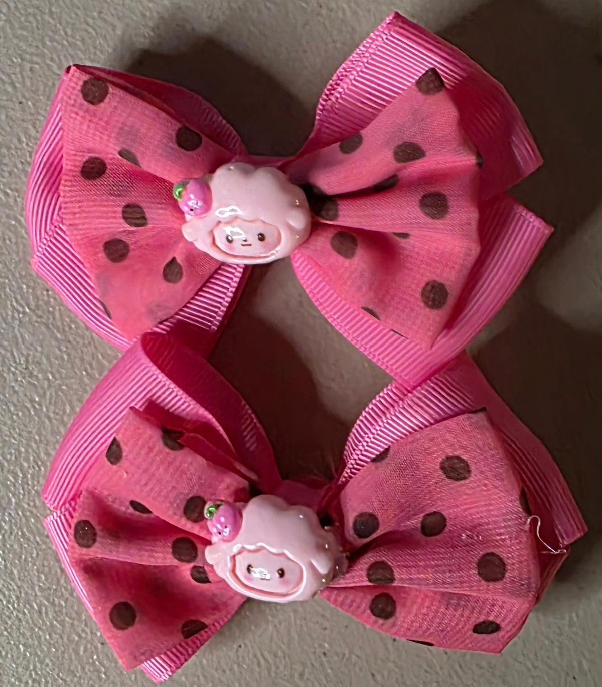 Set of 2 Hello Kitty & Friends Polka Dot Hair Bows - Angelique Boutique