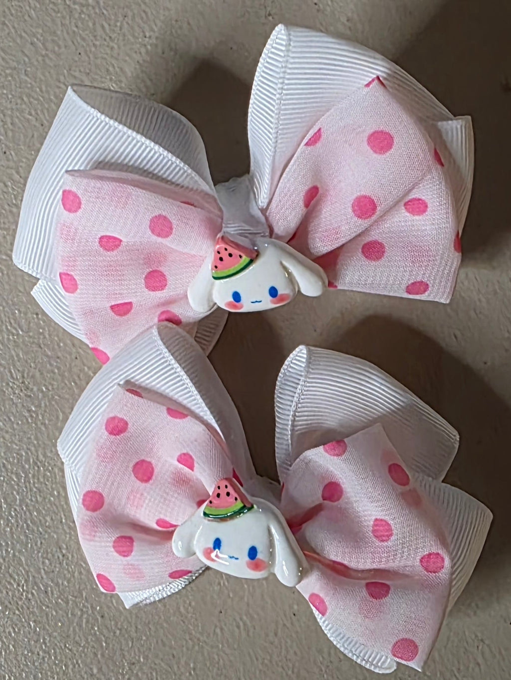 Set of 2 Hello Kitty & Friends Polka Dot Hair Bows - Angelique Boutique