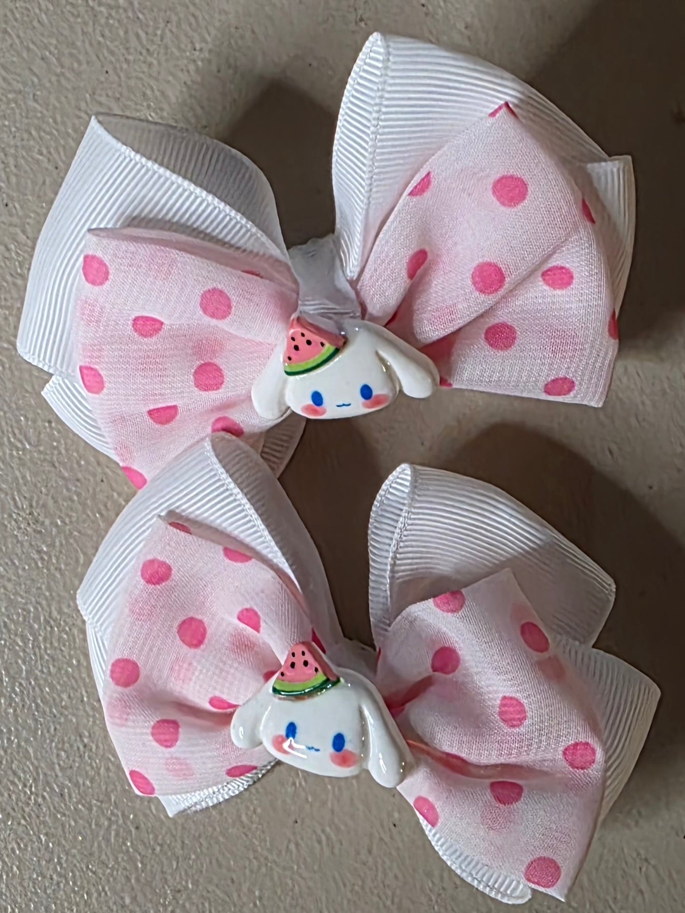 Set of 2 Hello Kitty & Friends Polka Dot Hair Bows - Angelique Boutique