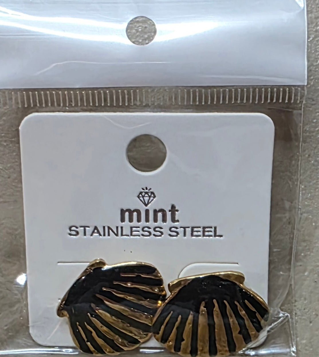 Shell Stainless Steel Earrings – Colorful Enamel Studs for Women - Angelique Boutique