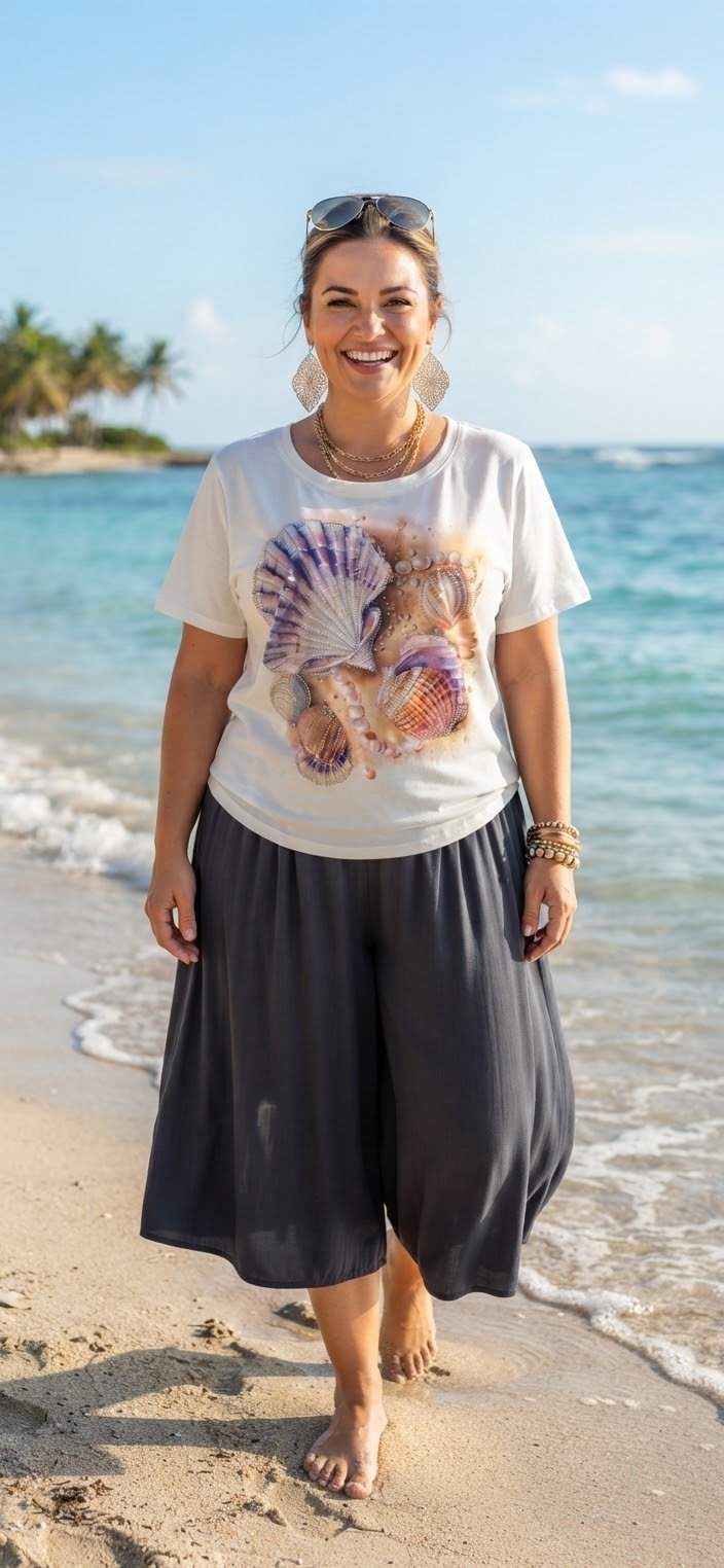 Snail Print Blouse – Lightweight Women's Fashion Top - Angelique Boutique